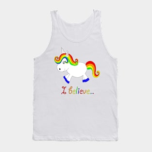 I believe in unicorns 2 Tank Top